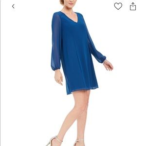 Bow back a shift dress